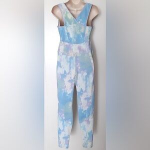 NWT Free People Movement You Know It Base Jumpsuit Tie Dye Large Ski Base Layer